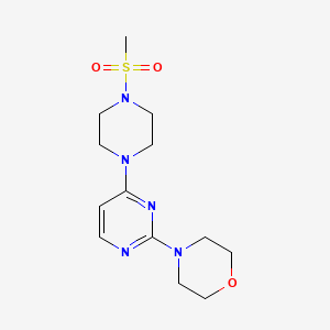 4-{4-[4-(methylsulfonyl)-1-piperazinyl]-2-pyrimidinyl}morpholine