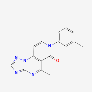 molecular formula C17H15N5O B5437816 7-(3,5-dimethylphenyl)-5-methylpyrido[3,4-e][1,2,4]triazolo[1,5-a]pyrimidin-6(7H)-one 