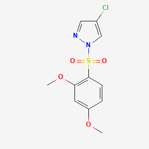 4-chloro-1-[(2,4-dimethoxyphenyl)sulfonyl]-1H-pyrazole