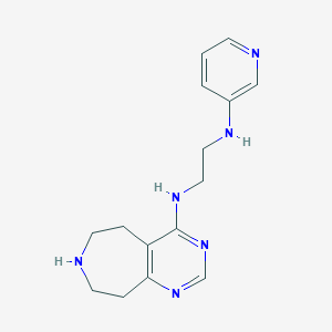 molecular formula C15H20N6 B5437871 N-3-pyridinyl-N'-(6,7,8,9-tetrahydro-5H-pyrimido[4,5-d]azepin-4-yl)-1,2-ethanediamine dihydrochloride 