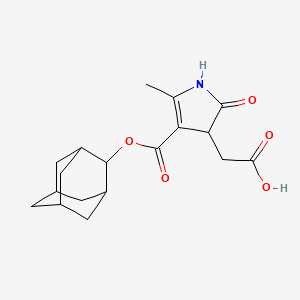 {4-[(2-adamantyloxy)carbonyl]-5-methyl-2-oxo-2,3-dihydro-1H-pyrrol-3-yl}acetic acid