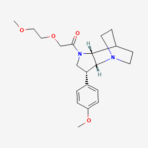 (3R*,3aR*,7aR*)-1-[(2-methoxyethoxy)acetyl]-3-(4-methoxyphenyl)octahydro-4,7-ethanopyrrolo[3,2-b]pyridine