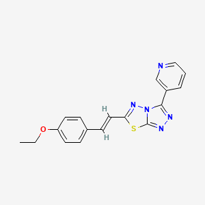 6-[2-(4-ethoxyphenyl)vinyl]-3-(3-pyridinyl)[1,2,4]triazolo[3,4-b][1,3,4]thiadiazole