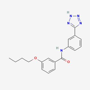 3-butoxy-N-[3-(1H-tetrazol-5-yl)phenyl]benzamide