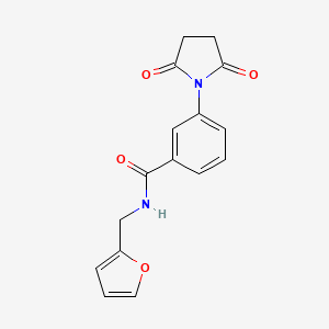 3-(2,5-dioxo-1-pyrrolidinyl)-N-(2-furylmethyl)benzamide