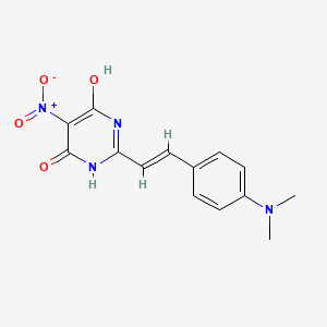 2-{2-[4-(dimethylamino)phenyl]vinyl}-6-hydroxy-5-nitro-4(3H)-pyrimidinone