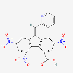 2,5,7-trinitro-9-(2-pyridinylmethylene)-9H-fluorene-4-carboxylic acid