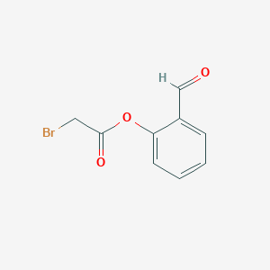 molecular formula C9H7BrO3 B054380 Bromo-acetic acid 2-formyl-phenyl ester CAS No. 124658-76-0