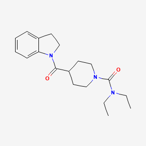 4-(2,3-dihydro-1H-indol-1-ylcarbonyl)-N,N-diethyl-1-piperidinecarboxamide