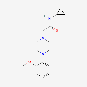 N-cyclopropyl-2-[4-(2-methoxyphenyl)-1-piperazinyl]acetamide