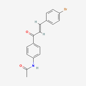 N-{4-[3-(4-bromophenyl)acryloyl]phenyl}acetamide