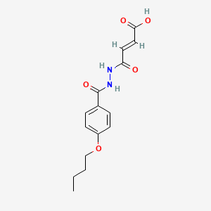 4-[2-(4-butoxybenzoyl)hydrazino]-4-oxo-2-butenoic acid