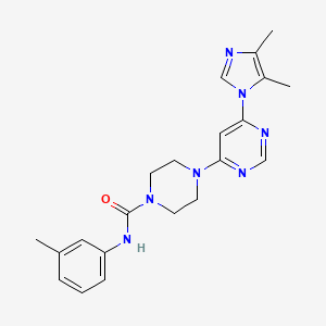 4-[6-(4,5-dimethyl-1H-imidazol-1-yl)-4-pyrimidinyl]-N-(3-methylphenyl)-1-piperazinecarboxamide