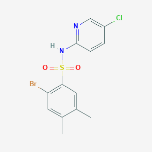 2-bromo-N-(5-chloro-2-pyridinyl)-4,5-dimethylbenzenesulfonamide