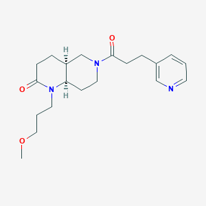 molecular formula C20H29N3O3 B5438180 (4aS*,8aR*)-1-(3-methoxypropyl)-6-(3-pyridin-3-ylpropanoyl)octahydro-1,6-naphthyridin-2(1H)-one 