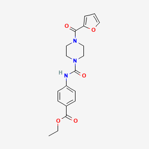 ethyl 4-({[4-(2-furoyl)-1-piperazinyl]carbonyl}amino)benzoate