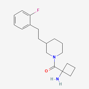 [1-({3-[2-(2-fluorophenyl)ethyl]-1-piperidinyl}carbonyl)cyclobutyl]amine hydrochloride