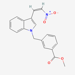 methyl 3-{[3-(2-nitrovinyl)-1H-indol-1-yl]methyl}benzoate