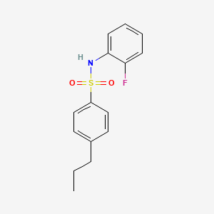 N-(2-fluorophenyl)-4-propylbenzenesulfonamide