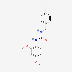 molecular formula C17H20N2O3 B5438435 N-(2,4-dimethoxyphenyl)-N'-(4-methylbenzyl)urea 