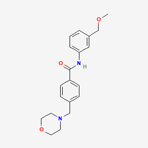 N-[3-(methoxymethyl)phenyl]-4-(4-morpholinylmethyl)benzamide