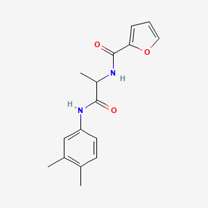 N-{2-[(3,4-dimethylphenyl)amino]-1-methyl-2-oxoethyl}-2-furamide