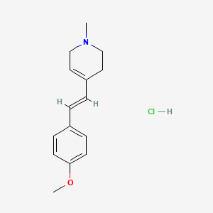 molecular formula C15H20ClNO B5438498 4-[2-(4-methoxyphenyl)vinyl]-1-methyl-1,2,3,6-tetrahydropyridine hydrochloride 