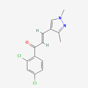 1-(2,4-dichlorophenyl)-3-(1,3-dimethyl-1H-pyrazol-4-yl)-2-propen-1-one