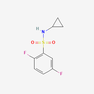 molecular formula C9H9F2NO2S B5438542 N-cyclopropyl-2,5-difluorobenzenesulfonamide 