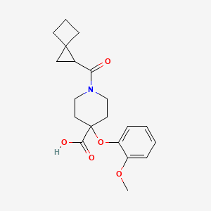 4-(2-methoxyphenoxy)-1-(spiro[2.3]hex-1-ylcarbonyl)-4-piperidinecarboxylic acid