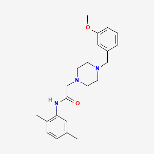 N-(2,5-dimethylphenyl)-2-[4-(3-methoxybenzyl)-1-piperazinyl]acetamide