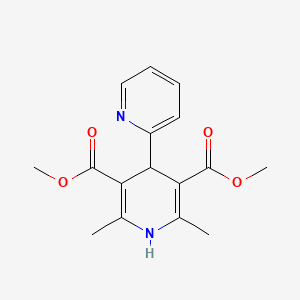 molecular formula C16H18N2O4 B5438637 dimethyl 2',6'-dimethyl-1',4'-dihydro-2,4'-bipyridine-3',5'-dicarboxylate 