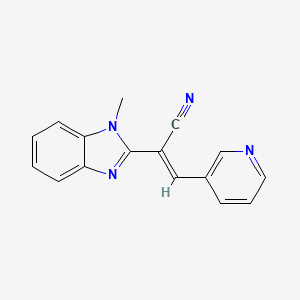 2-(1-methyl-1H-benzimidazol-2-yl)-3-(3-pyridinyl)acrylonitrile