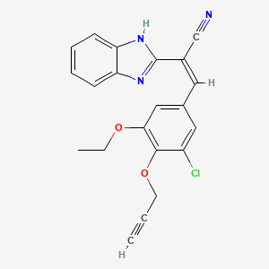 2-(1H-benzimidazol-2-yl)-3-[3-chloro-5-ethoxy-4-(2-propyn-1-yloxy)phenyl]acrylonitrile