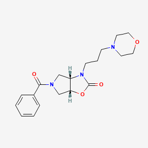 (3aS*,6aR*)-5-benzoyl-3-(3-morpholin-4-ylpropyl)hexahydro-2H-pyrrolo[3,4-d][1,3]oxazol-2-one