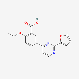 2-ethoxy-5-[2-(2-furyl)pyrimidin-4-yl]benzoic acid