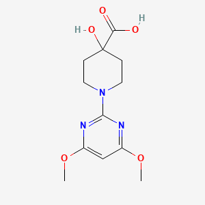 1-(4,6-dimethoxypyrimidin-2-yl)-4-hydroxypiperidine-4-carboxylic acid