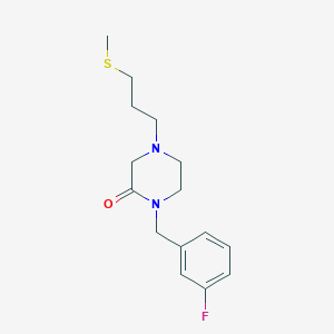 1-(3-fluorobenzyl)-4-[3-(methylthio)propyl]-2-piperazinone