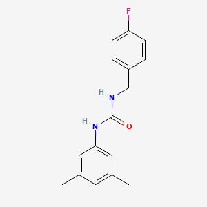 molecular formula C16H17FN2O B5438793 N-(3,5-dimethylphenyl)-N'-(4-fluorobenzyl)urea 