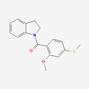 1-[2-methoxy-4-(methylthio)benzoyl]indoline