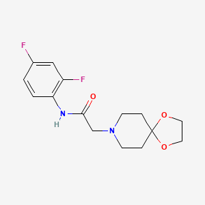 N-(2,4-difluorophenyl)-2-(1,4-dioxa-8-azaspiro[4.5]dec-8-yl)acetamide