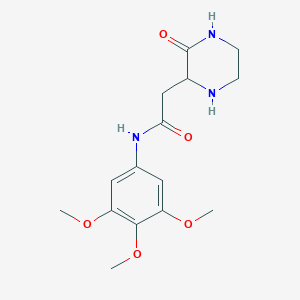 2-(3-oxo-2-piperazinyl)-N-(3,4,5-trimethoxyphenyl)acetamide