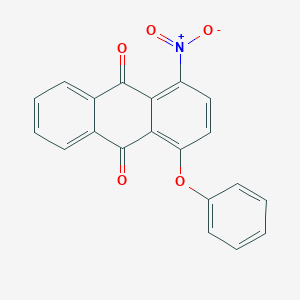 molecular formula C20H11NO5 B5438881 1-nitro-4-phenoxyanthra-9,10-quinone 