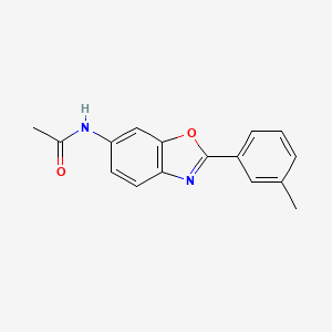 N-[2-(3-methylphenyl)-1,3-benzoxazol-6-yl]acetamide