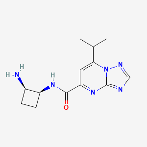 N-[(1S*,2R*)-2-aminocyclobutyl]-7-isopropyl[1,2,4]triazolo[1,5-a]pyrimidine-5-carboxamide