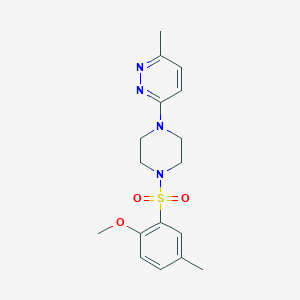 3-{4-[(2-methoxy-5-methylphenyl)sulfonyl]-1-piperazinyl}-6-methylpyridazine