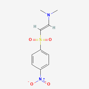 molecular formula C10H12N2O4S B5438968 N,N-dimethyl-2-[(4-nitrophenyl)sulfonyl]ethylenamine 