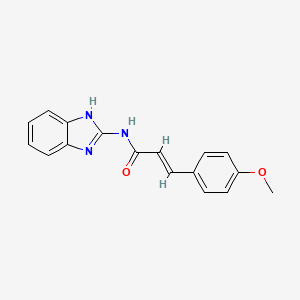 molecular formula C17H15N3O2 B5438988 N-1H-benzimidazol-2-yl-3-(4-methoxyphenyl)acrylamide 