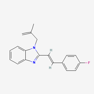 molecular formula C19H17FN2 B5438994 2-[2-(4-fluorophenyl)vinyl]-1-(2-methyl-2-propen-1-yl)-1H-benzimidazole 