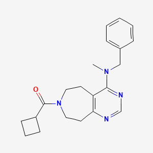 molecular formula C21H26N4O B5439043 N-benzyl-7-(cyclobutylcarbonyl)-N-methyl-6,7,8,9-tetrahydro-5H-pyrimido[4,5-d]azepin-4-amine 